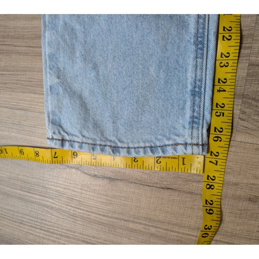 EMPYRE Baggy Skate Jeans Size 26 Light Wash Blue Denim Loose Fit Y2K Skater - Picture 11 of 11